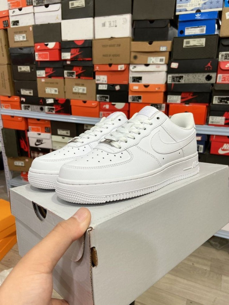 Nikee Airforce 1 White Pure Leather