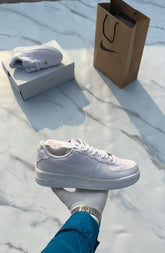 Nikee Airforce 1 White Pure Leather