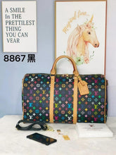 Louis  Vuitton  Keepall  Bandoulire  50  LV  Multicolor  Duffle  With  Dust  Bag  (8867)