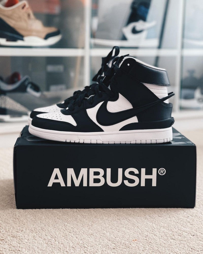 dunk high x ambush black white