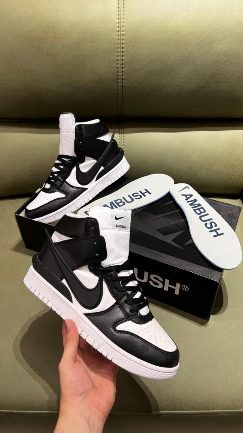 dunk high x ambush black white