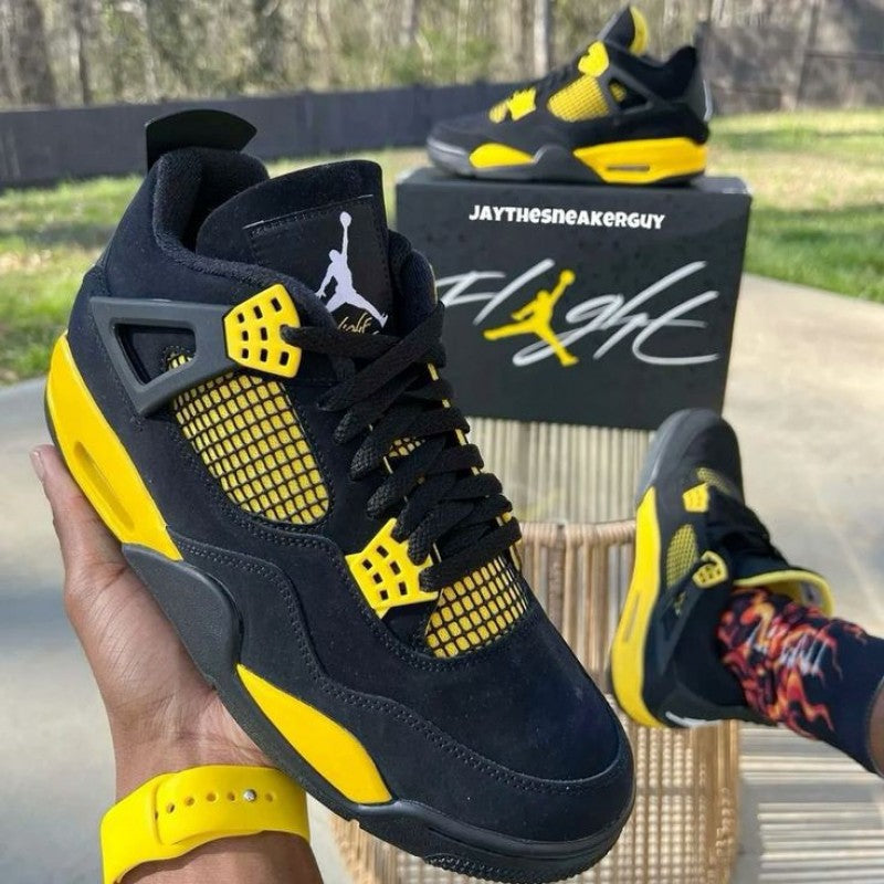 Air Jordan Retro 4 Thunder Yellow Semi Ua
