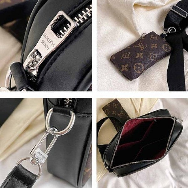 Louis  Vuitton  LV  X  Print  Messenger  Bag  Brown  Monogram  Unisex  Wid  Dust  Bag  (830  Brown)