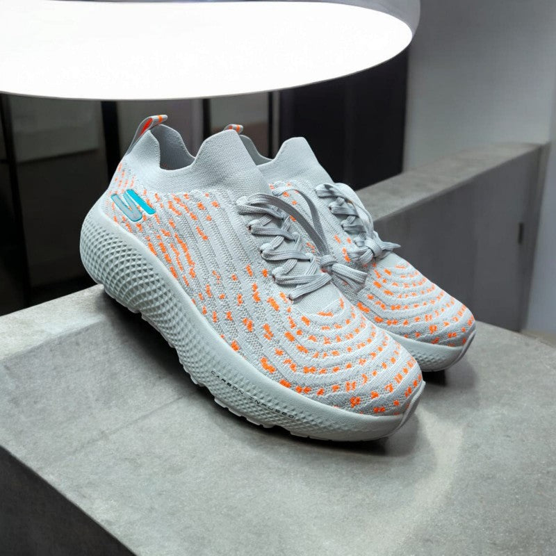 Skecher ss Max Road Hyper Burst Grey Orange 228