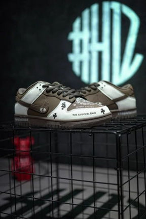 Nike SB Dunk Low Chrome Heart White Cocoa Sneakers