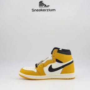 Nikee Air Jordan 1 High Retro OG Yellow Ocher Black Semi Ua