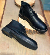 Z 3 Zaraa Goat Black Leather Formal