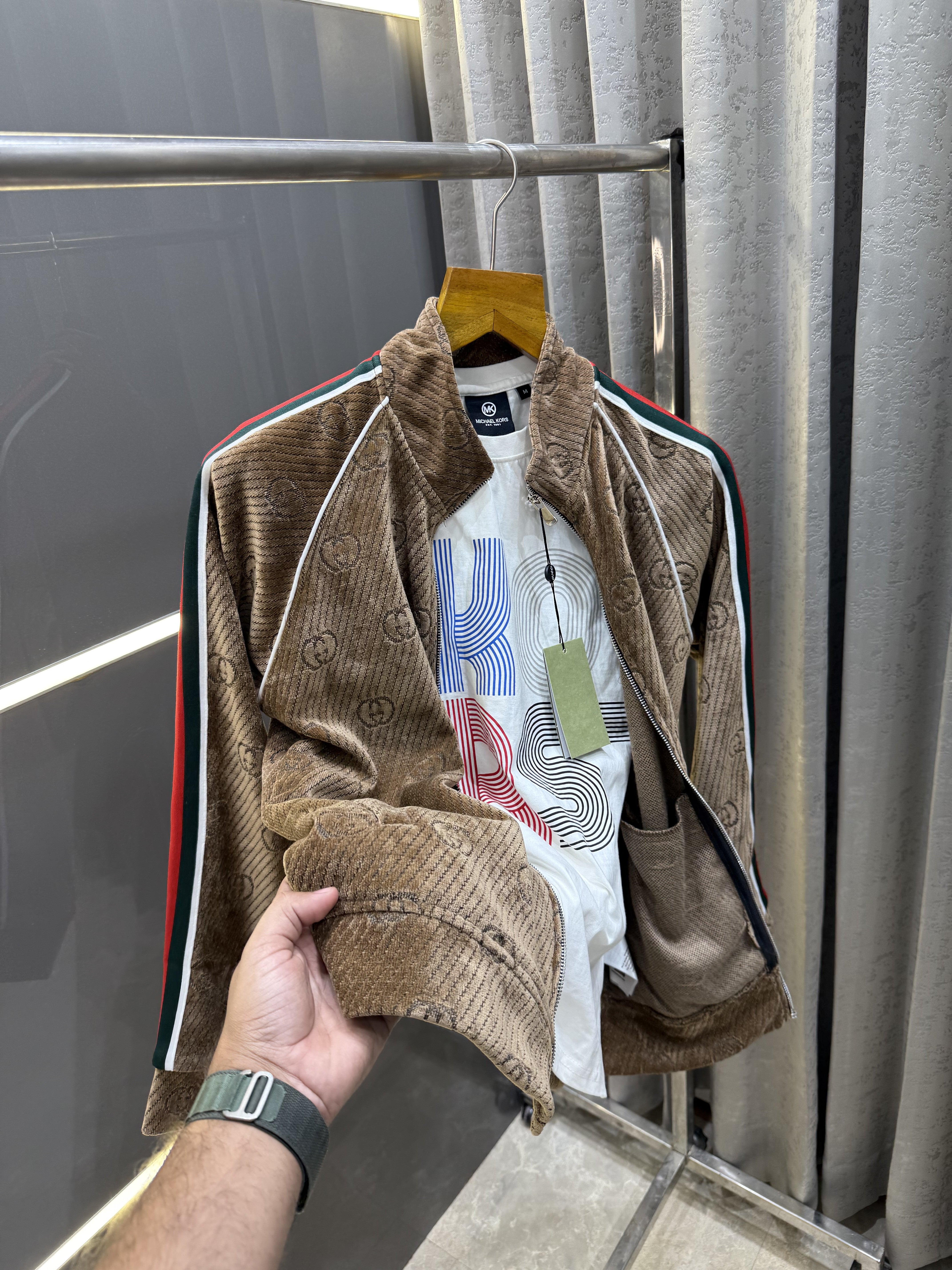 GUCC.I DARK BROWN PREMIUM JACKET