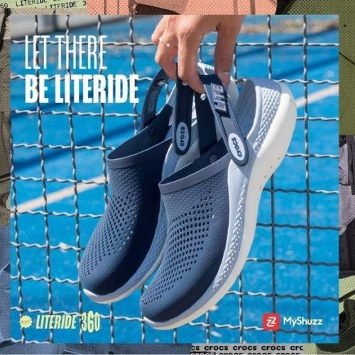 croocs. lite ride 360 clog navy blue