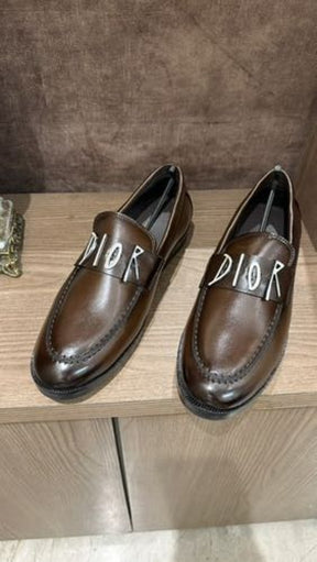 Christian Dior brown loafers
