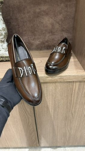 Christian Dior brown loafers