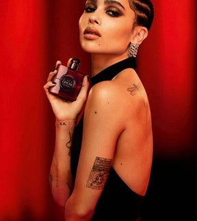 YSL BLACL OPIUM  OVER RED