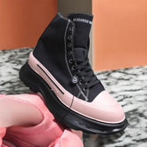 Alexander McQueen Tread Slick High Black Pink