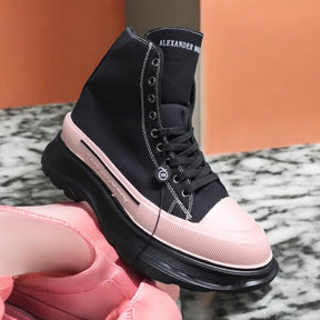 Alexander McQueen Tread Slick High Black Pink
