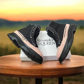 Alexander McQueen Tread Slick High Black Pink