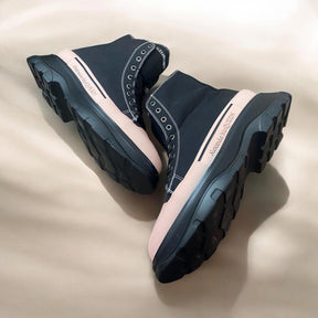 Alexander McQueen Tread Slick High Black Pink