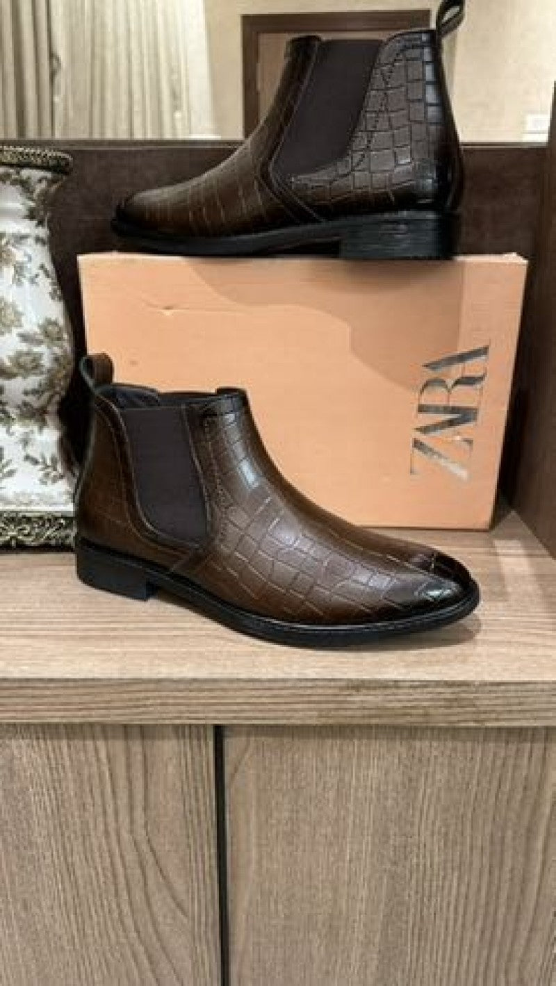 ZAR A BROWN LONG SHOES
