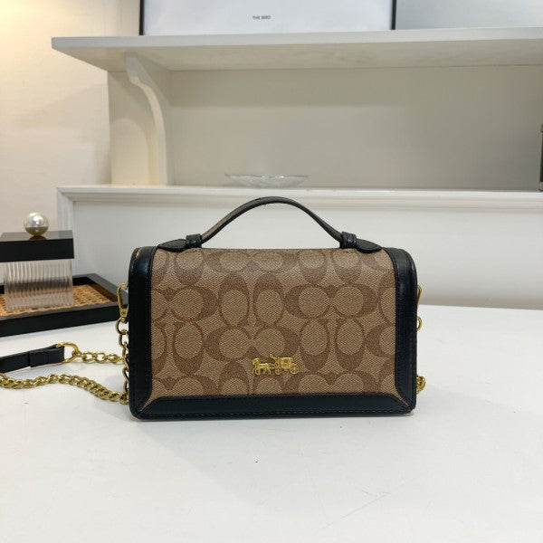 COAC  H handbag with dual belt with box 244