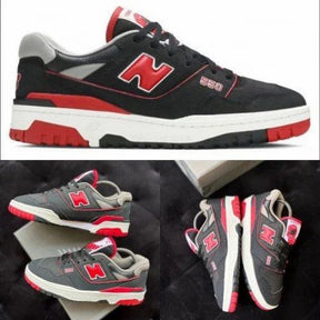 New Balance 550 Black Red Bred SHOES