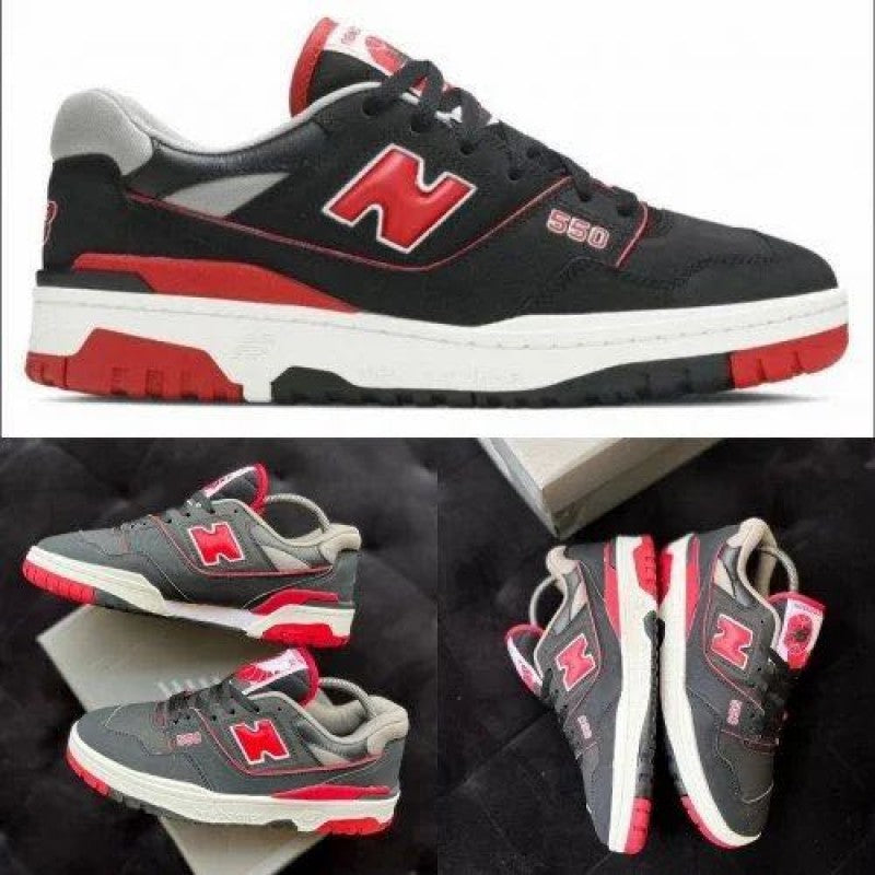 New Balance 550 Black Red Bred SHOES