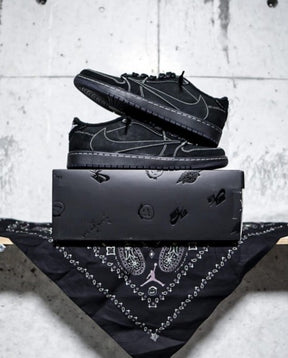 Travis Scott x AJ1 Low Black Phantom Semi UA Quality