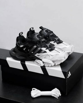 xlg runner deluxe white black