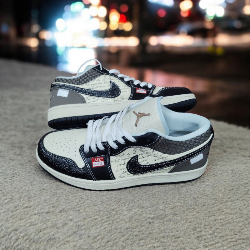 Nikee Air Jordan 1 Low Print Mail Brown