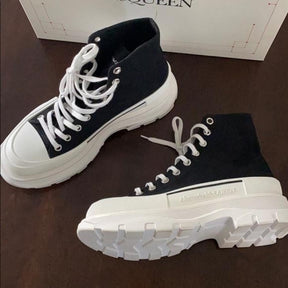 Alexander McQueen Tread Slick High Black White