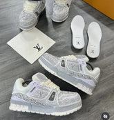 LOUIS VUITTON TRAINER WHITE DIAMOND MAXI