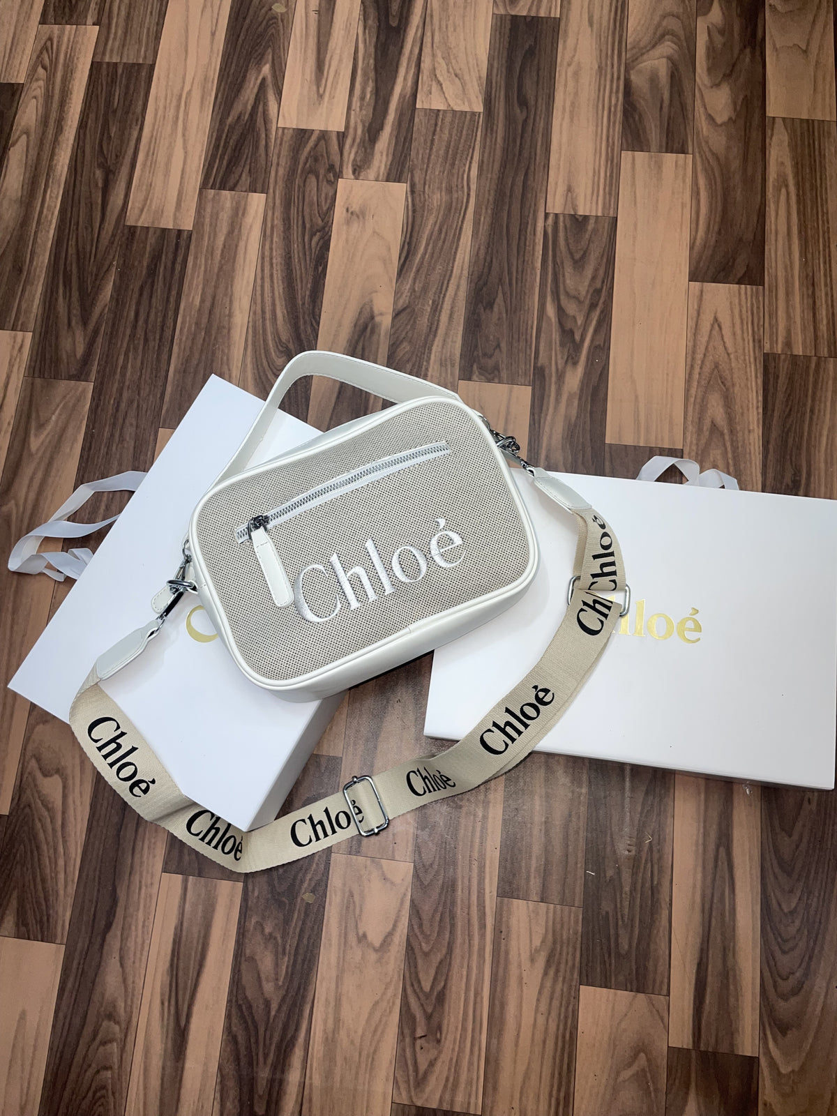CHLO Chloe Woody Belt Bag with folding box 266
