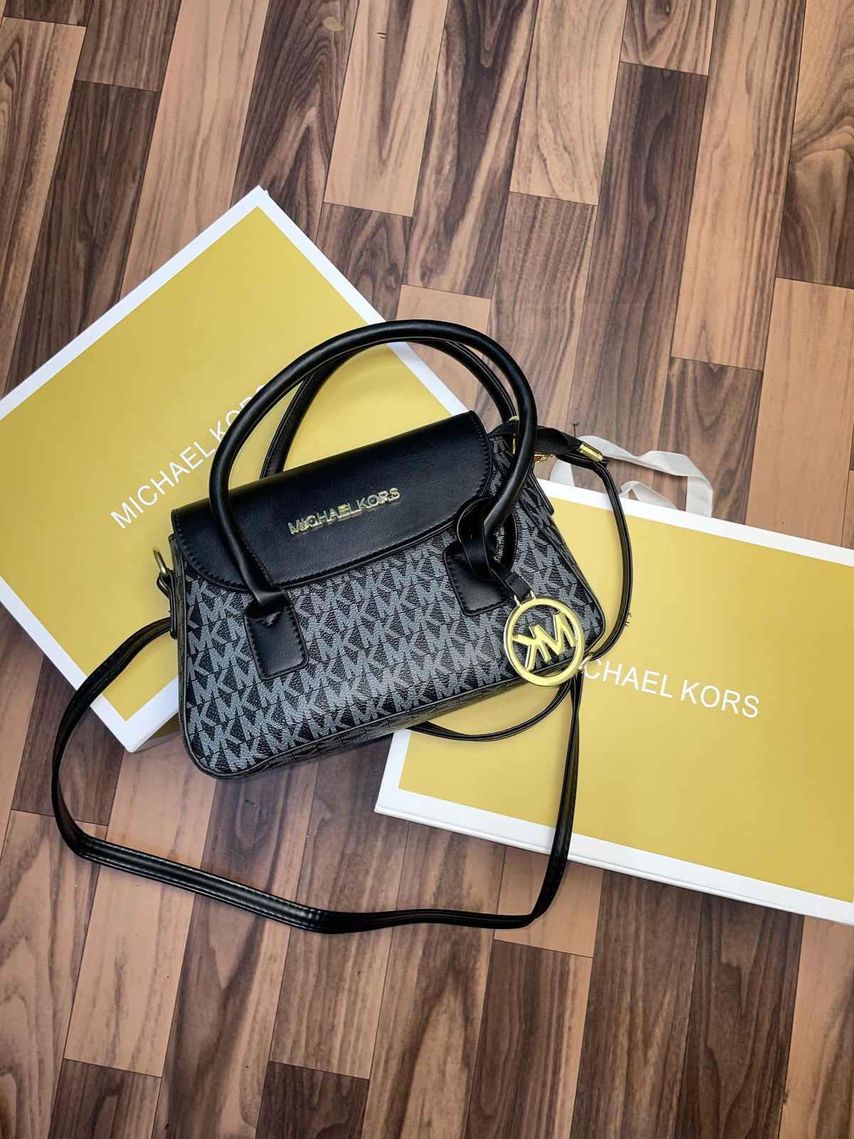 Michael  Kors Katya Small Leather Satchel Crossbody Handbag With folding box 273