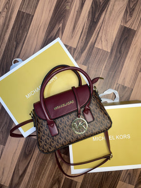 Michael  Kors Katya Small Leather Satchel Crossbody Handbag With folding box 277