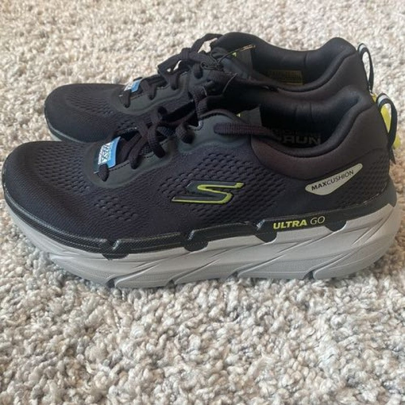 Skecherss Go Run Maxcushion Black White Gray