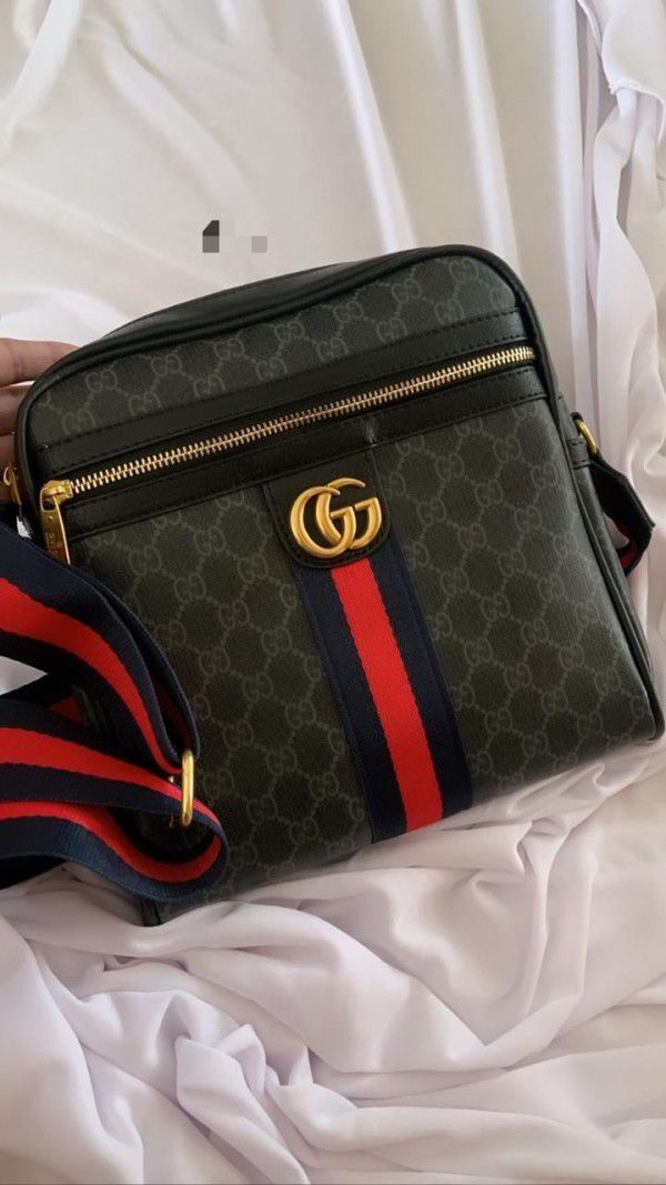 GUCC  I MONOGRAM SHOULDER BAG