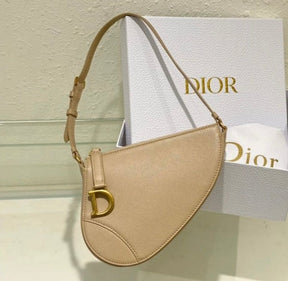 Christian  Dior  CD  Saddle  Rodeo  Bag  Pouch  With  OG  Box  &  Dust  Bag  (379  Apricot)