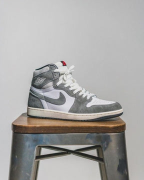 Nikee Air Jordan Retro 1 High Washed Grey Black