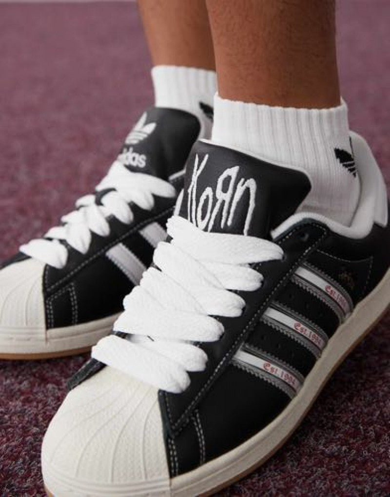 Adidass Superstar KoRn Black White