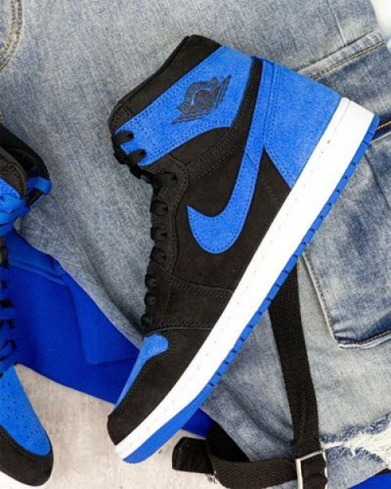 Nikee Air Jordan 1 High ROYAL BLUE REIMAGINED Semi UA
