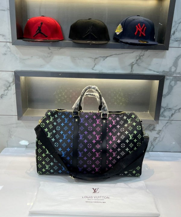 Louis  Vuitton  Keepall  Duffle  50  Limited  Edition  Colorful  With  Dust  Bag  Tag  &  Lock  Key  (8878)