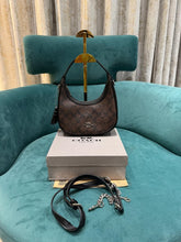 Coach  Carmen  Mini  Crossbody  In  Signature  Jacquard  Coffee  &  Black  With  OG  Box  &  Dust  Bag  (2750)