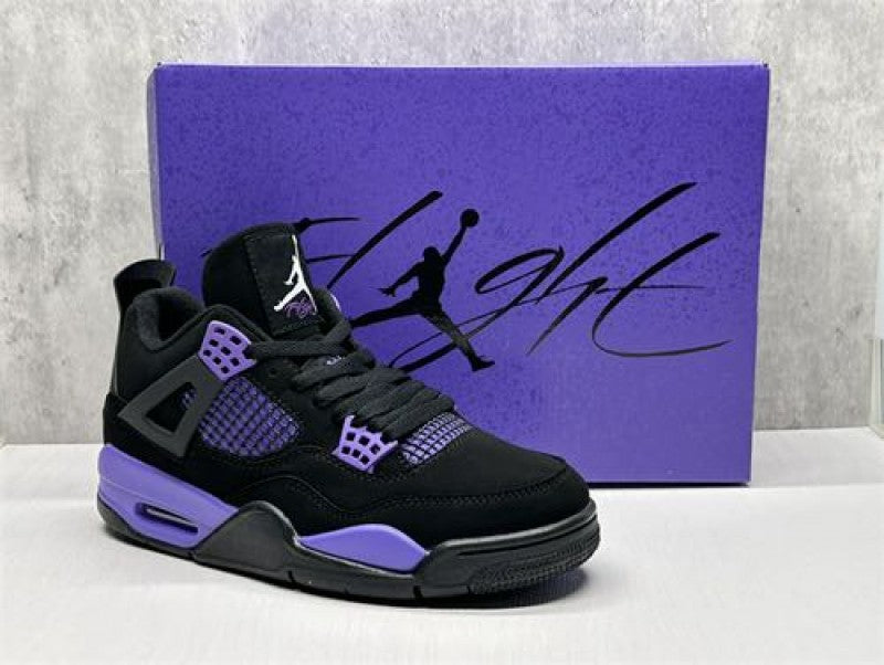 Nikee Air Jordan 4 Purple Thunder semi ua