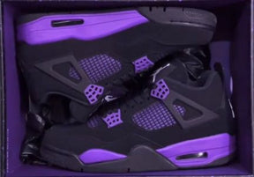 Nikee Air Jordan 4 Purple Thunder semi ua