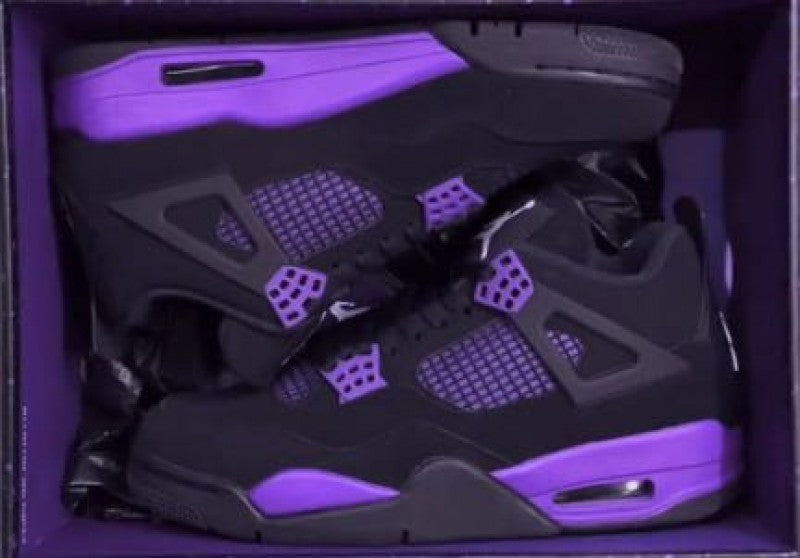 Nikee Air Jordan 4 Purple Thunder semi ua