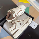 amirii. ma2 low top white brown sneakers