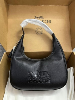 Coach  Carmen  Shoulder  Bag  Black  With  OG  Box  Dust  Bag