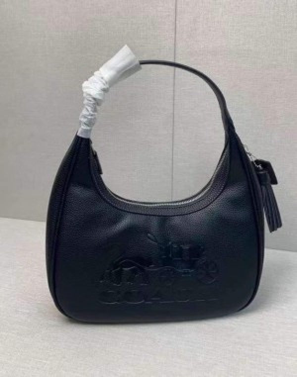 Coach  Carmen  Shoulder  Bag  Black  With  OG  Box  Dust  Bag