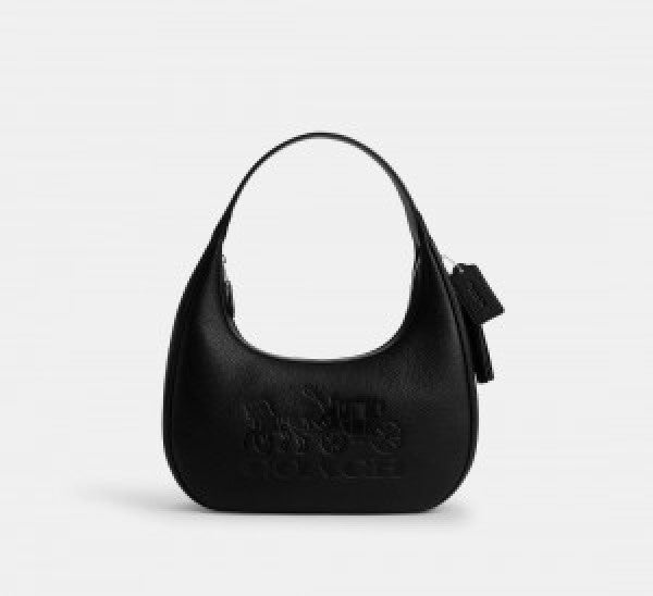 Coach  Carmen  Shoulder  Bag  Black  With  OG  Box  Dust  Bag