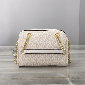 Michael  Kors  Blair  Boston  With  OG  Box  &  Dust  Bag  (22312  Beige  White)