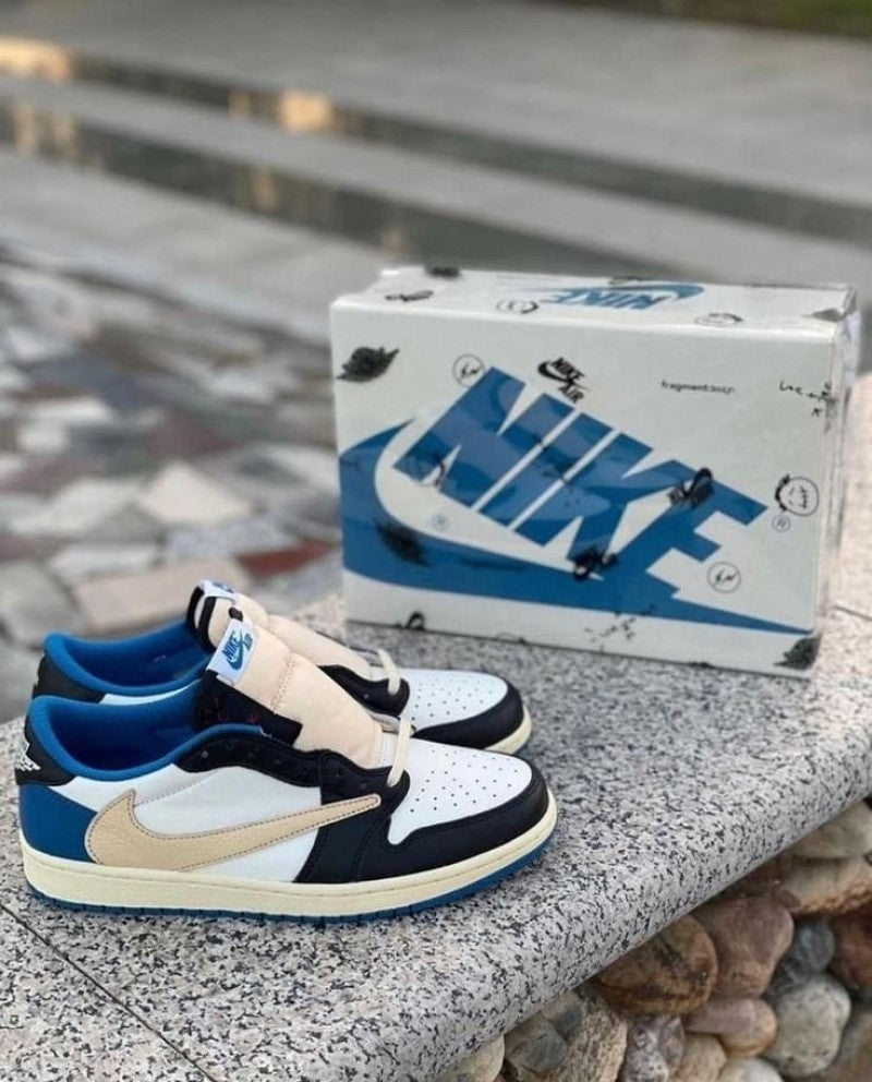 semi ua Travis Scott x fragment x Air Jordan 1 Low OG With Full Kit