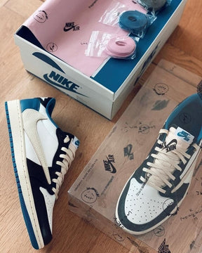 semi ua Travis Scott x fragment x Air Jordan 1 Low OG With Full Kit